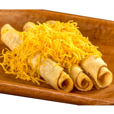 3 Rolled Tacos with Cheese